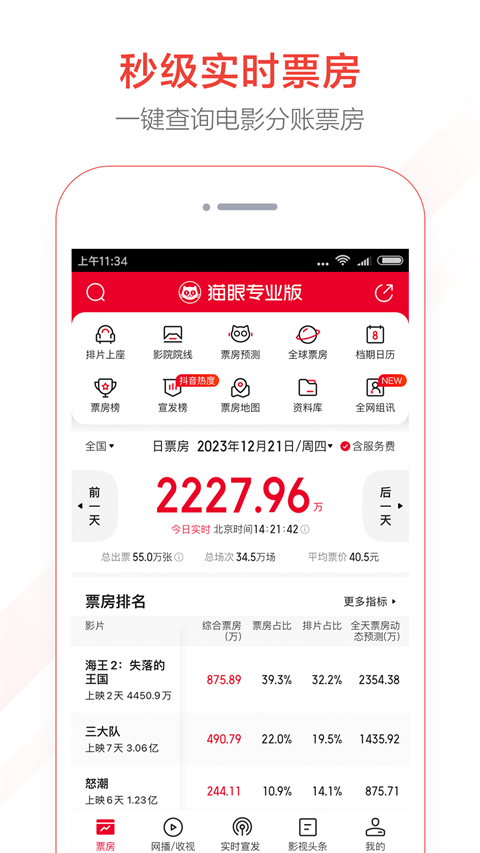 猫眼专业版app v8.5.4