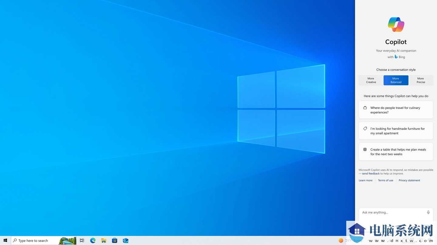 微软将在 Win10 预览版引入 Copilot ：