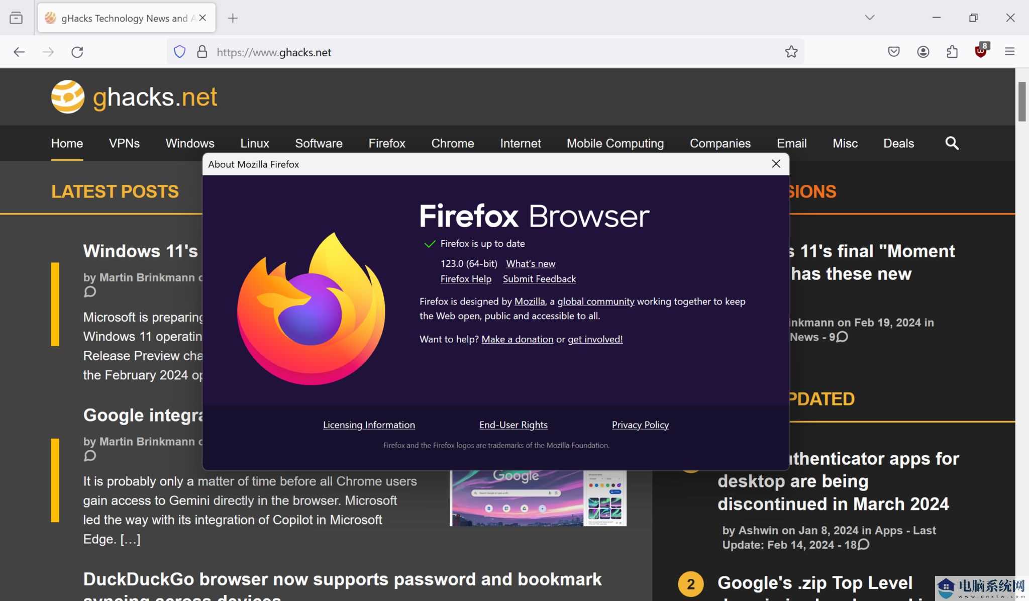 火狐浏览器 Firefox 123 稳定版发布：