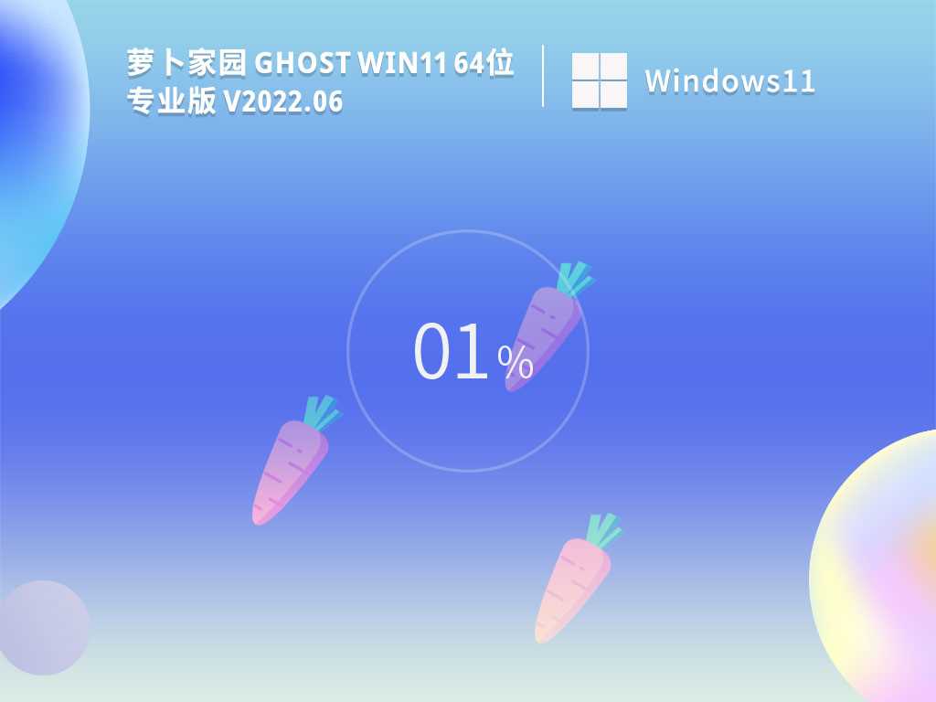 萝卜家园GhostWin1164位精简专业版V2022年6月