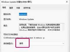 Win11服务Windows Update禁用后自动开启解决方法