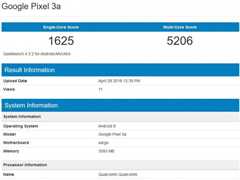 谷歌Pixel 3a Geekbench跑分疑曝光