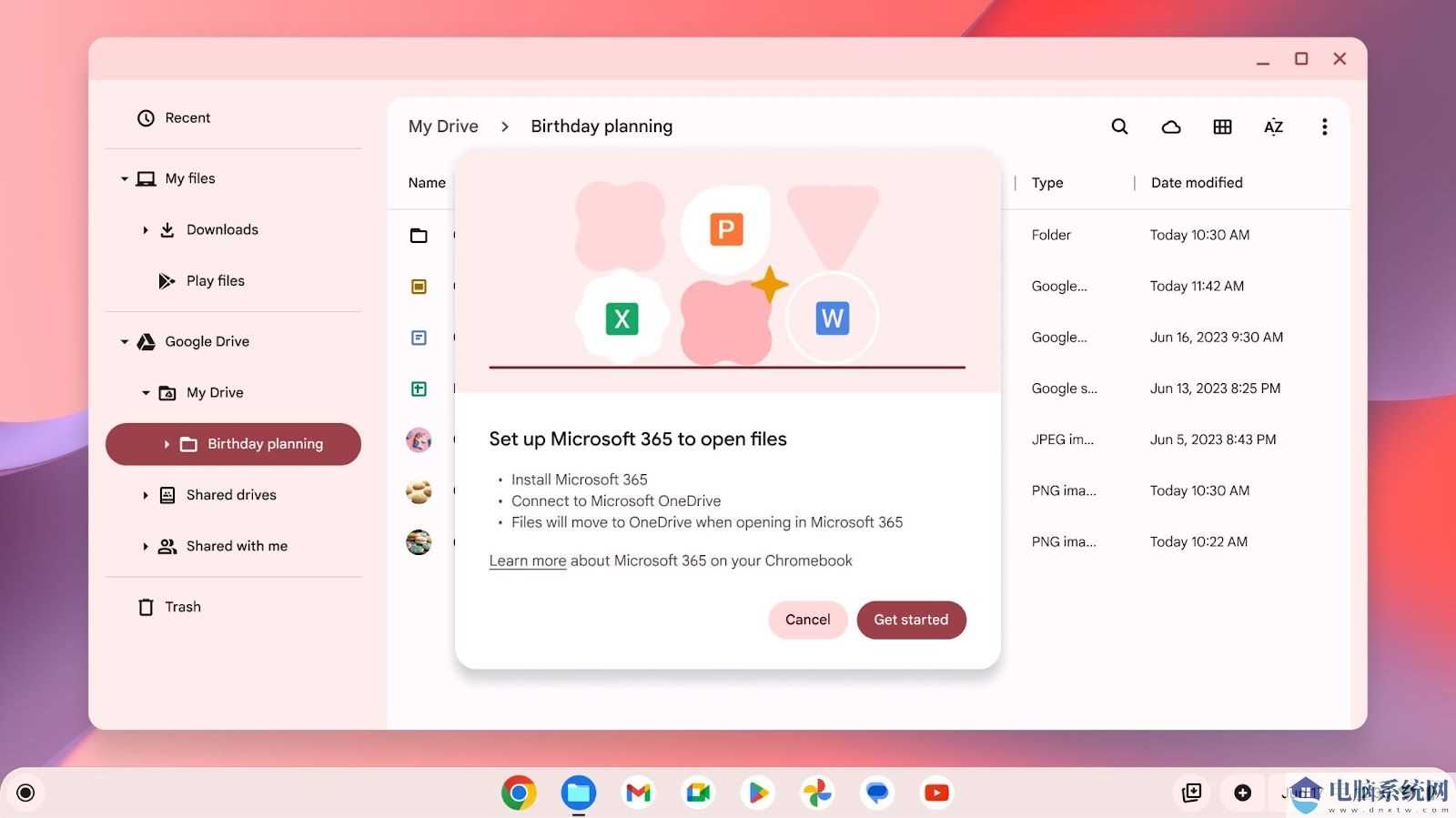 谷歌 ChromeOS 整合 Microsoft 365：可直接打开 Word、Excel 等文档