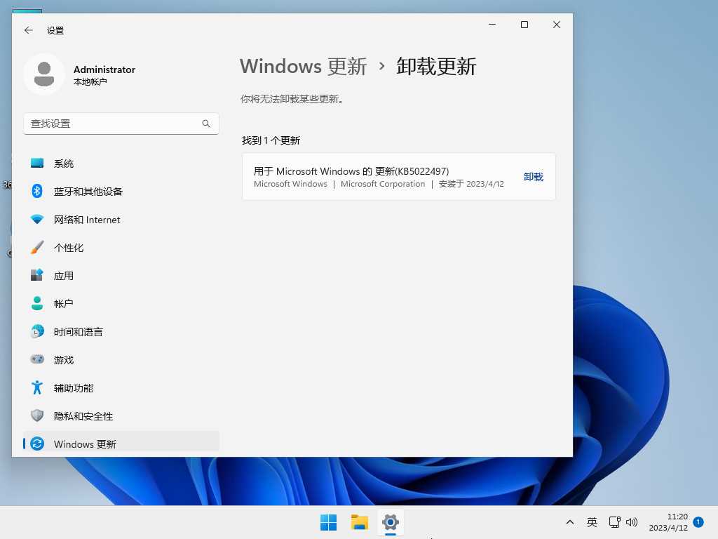 Windows11 22H2 (22621.1555) X64 精简中文版