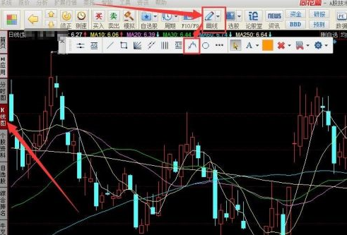 同花顺客户端怎样为股票画8浪线？同花顺客户端为股票画8浪线的方法截图