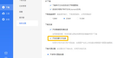 迅雷11怎么开启迅雷P2P加速功能？迅雷11开启迅雷P2P加速功能的方法截图