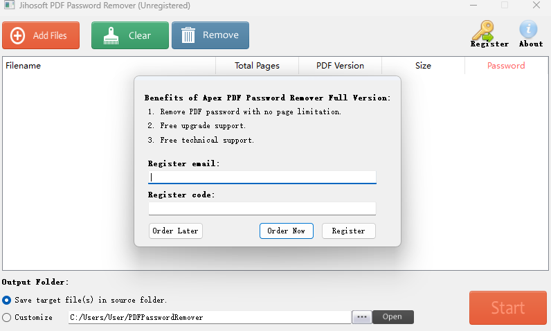 Jihosoft pdf Password Remover