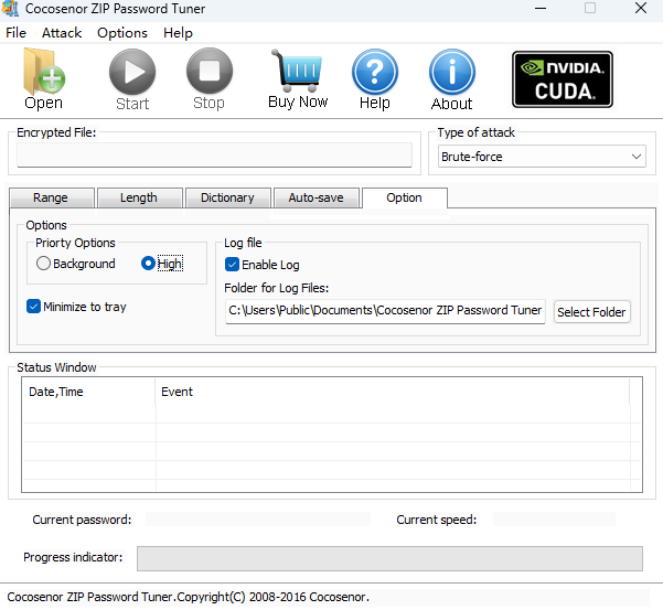 Cocosenor ZIP Password Tuner